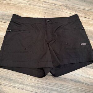 AFTCO WOMENS BLACK DRI FIT SHORTS SIZE 12